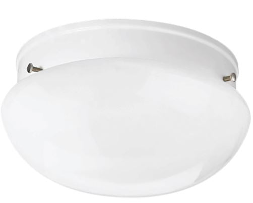 P3408-30 - White Mushroom Flush Mount