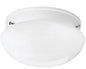 P3408-30 - White Mushroom Flush Mount