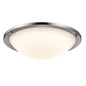 Sunpark Electronics DC018D-2G-B-3000K 18" LED Dome Flush Mount, Brushed Nickel
