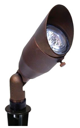 Focus Industries DL-22-EXN-BRT 1 Light Exterior Bullet Light, Bronze