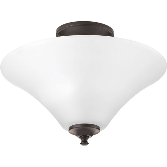 P3855-20W - Antique Bronze 2Lt Joy Semi Flush Mount