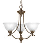 P4067-20 - 3 Light 100W(M) Antique Bronze Chandelier