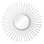 MT1666 - Chrome Round Mirror, Sunburst Design