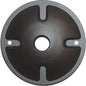 60-675 - 1 Light Die Cast Mounting Plate, Dark Gray