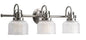 B2293-BN-RD  - 3LT 100W BRUSHED NICKEL VANITY