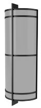 Divine Lighting DL-WBS919-1-BR-D13-41-WA-MT 2 Light Exterior Wall Sconce, Bronze