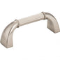 Hardware Resources Z281-SN Cordova 3" Center to Center Cabinet Pull, Satin Nickel