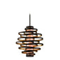 113-44F - Bronze w/ Gold Leaf 4 Lt. Vertigo Pendant - Corbett - IN STOCK LIGHTING - Pendants