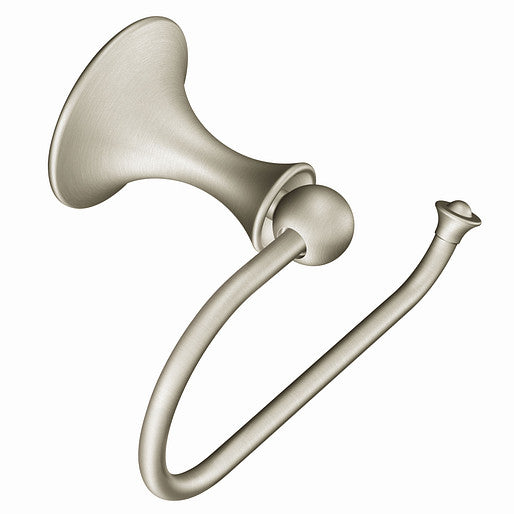 Moen DN7708BN Lounge European Toilet Paper Holder, Brush Nickel