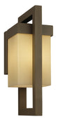 F861411U - 1X13W BRONZE SCONCE W/CARAMEL GLS