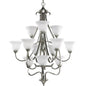 P4419-09 - Brushed Nickel 12 Lt. Torino Chandelier - Progress Lighting - IN STOCK LIGHTING - Chandelier