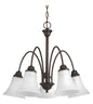 P4741-20 - 5 Light 100W(M) Antique Bronze Chandelier
