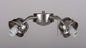 V0974-33 -Brush Nickel 4Lt. Ceiling Fan Light Kit - Volume International - IN STOCK LIGHTING - Fan Light Kit
