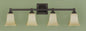 VS12404-PN - Polished Nickel 4 Lt. American Foursquare Bath Vanity - Murray Feiss - IN STOCK LIGHTING - Vanities
